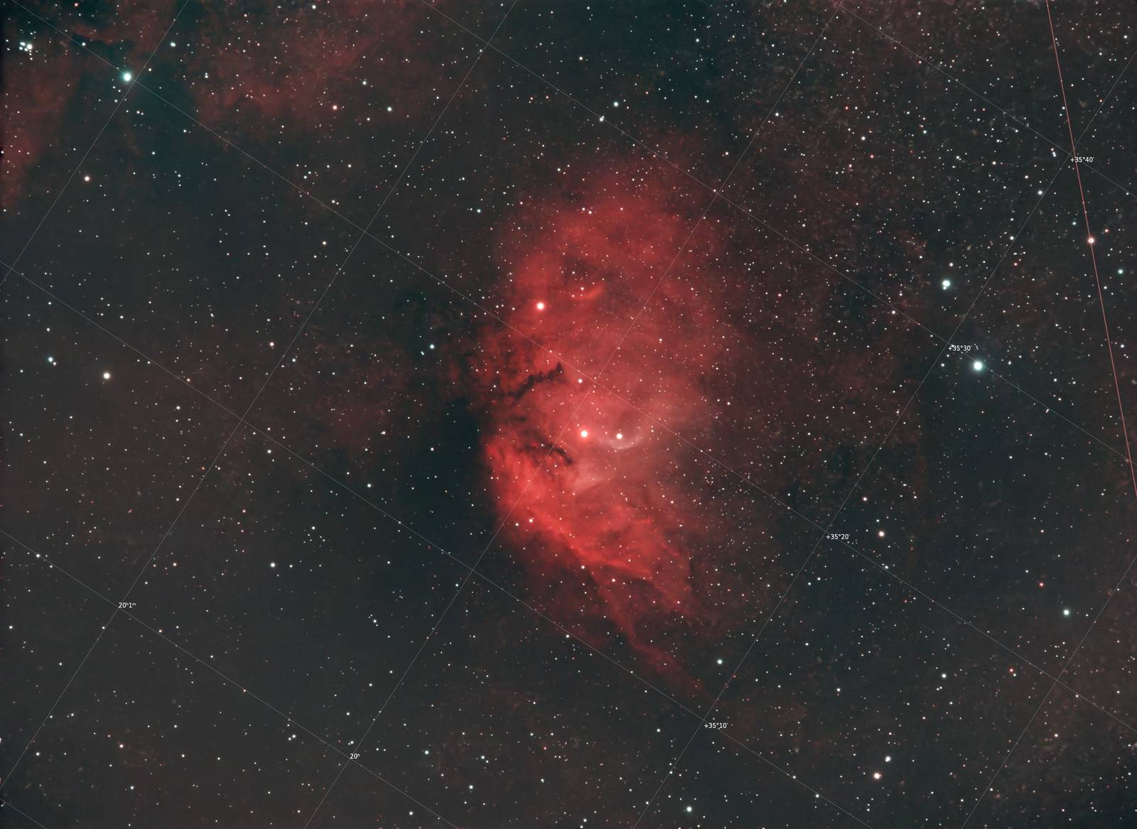 Annotated image for Cygnus Star Cloud